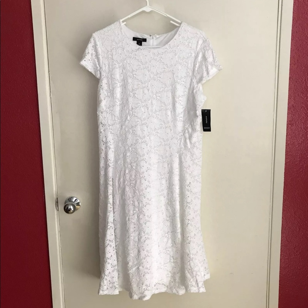 Alfani white dress